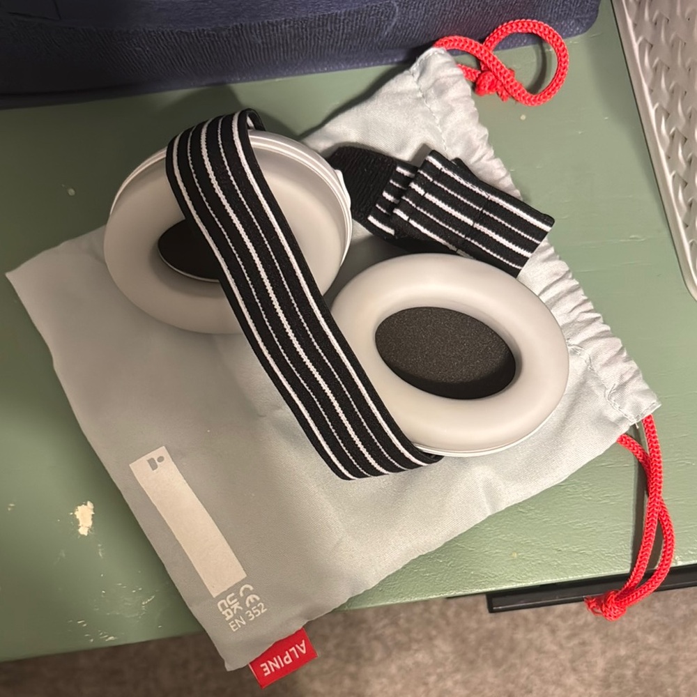 Infant White and Black Headphones